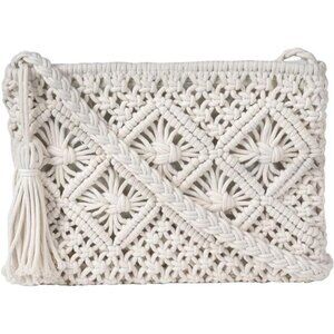 Boho Crochet Beach Crossbody Bag